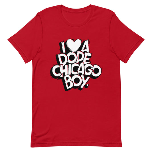 Valentine's Day | I Love a Chicago Boy | Unisex t-shirt