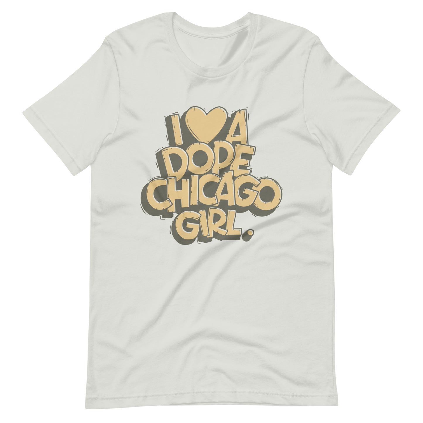Valentine's Day | To Match Air Jordan 4 SE Craft Photon Dust | I Love a Chicago Girl | Unisex t-shirt