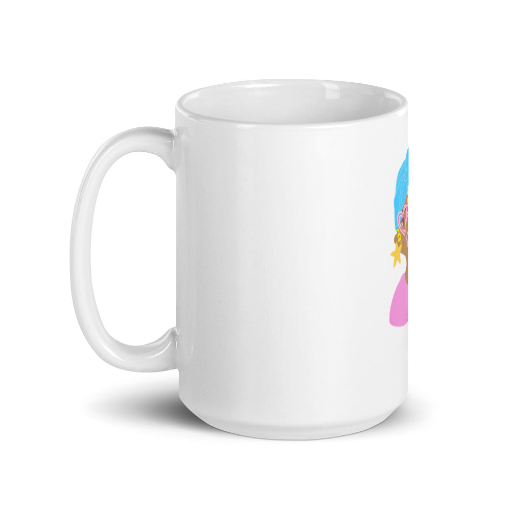 Oh White glossy mug