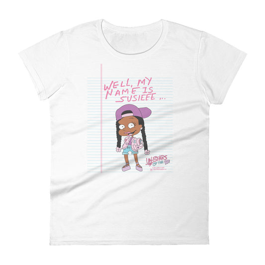 Well My Name Is Susie Lined Notebook Paper Shirt